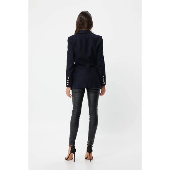 Mossman The Signature Blazer Jacket Navy Military Classic Double Breast Size 10 - Picture 5 of 12